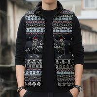 Skeleton Merry Creepmas Christmas Sleeveless Puffer Jacket Xmas Holiday Patterns - Wonder Print Shop