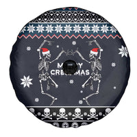Skeleton Merry Creepmas Christmas Spare Tire Cover Xmas Holiday Patterns - Wonder Print Shop