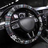 Skeleton Merry Creepmas Christmas Steering Wheel Cover Xmas Holiday Patterns - Wonder Print Shop
