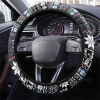 Skeleton Merry Creepmas Christmas Steering Wheel Cover Xmas Holiday Patterns - Wonder Print Shop