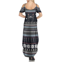 Skeleton Merry Creepmas Christmas Summer Maxi Dress Xmas Holiday Patterns - Wonder Print Shop