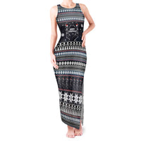 Skeleton Merry Creepmas Christmas Tank Maxi Dress Xmas Holiday Patterns - Wonder Print Shop