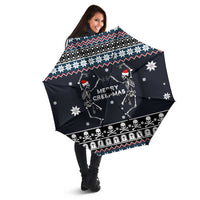 Skeleton Merry Creepmas Christmas Umbrella Xmas Holiday Patterns - Wonder Print Shop