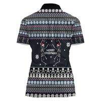 Skeleton Merry Creepmas Christmas Women Polo Shirt Xmas Holiday Patterns - Wonder Print Shop