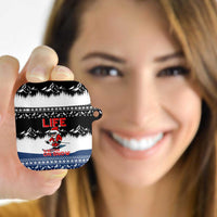 Skiing Life Is Better On Snow Christmas AirPods Case Xmas Holiday Patterns - Wonder Print Shop