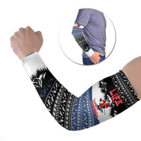 Skiing Life Is Better On Snow Christmas Arm Sleeves Xmas Holiday Patterns - Wonder Print Shop