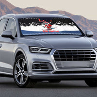 Skiing Life Is Better On Snow Christmas Auto Sun Shade Xmas Holiday Patterns - Wonder Print Shop