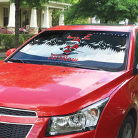 Skiing Life Is Better On Snow Christmas Auto Sun Shade Xmas Holiday Patterns - Wonder Print Shop