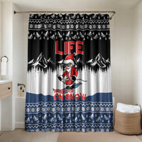 Skiing Life Is Better On Snow Christmas Bathroom Set Xmas Holiday Patterns - Wonder Print Shop
