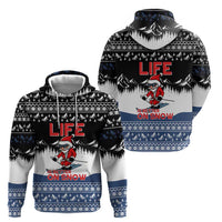 Skiing Life Is Better On Snow Christmas Hoodie Xmas Holiday Patterns - Wonder Print Shop