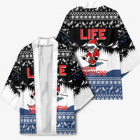 Skiing Life Is Better On Snow Christmas Kimono Xmas Holiday Patterns - Wonder Print Shop
