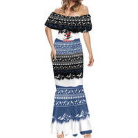 Skiing Life Is Better On Snow Christmas Mermaid Dress Xmas Holiday Patterns - Wonder Print Shop