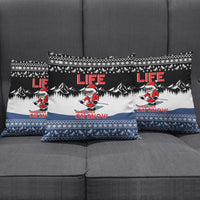 Skiing Life Is Better On Snow Christmas Pillow Cover Xmas Holiday Patterns - Wonder Print Shop