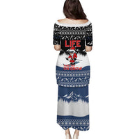 Skiing Life Is Better On Snow Christmas Puletasi Xmas Holiday Patterns - Wonder Print Shop