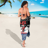 Skiing Life Is Better On Snow Christmas Sarong Xmas Holiday Patterns - Wonder Print Shop
