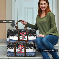 Skiing Life Is Better On Snow Christmas Travel Bag Xmas Holiday Patterns - Wonder Print Shop