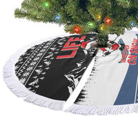 Skiing Life Is Better On Snow Christmas Tree Skirt Xmas Holiday Patterns - Wonder Print Shop