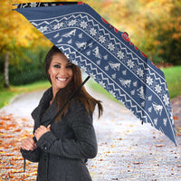 Skiing Life Is Better On Snow Christmas Umbrella Xmas Holiday Patterns - Wonder Print Shop