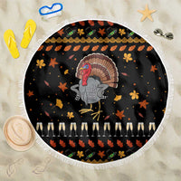 Thanksgiving Christmas Design Beach Blanket Xmas Holiday Patterns - Wonder Print Shop