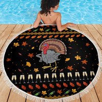 Thanksgiving Christmas Design Beach Blanket Xmas Holiday Patterns - Wonder Print Shop