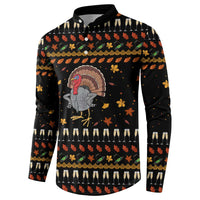 Thanksgiving Christmas Design Button Sweatshirt Xmas Holiday Patterns - Wonder Print Shop