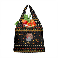 Thanksgiving Christmas Design Grocery Bag Xmas Holiday Patterns - Wonder Print Shop