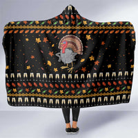 Thanksgiving Christmas Design Hooded Blanket Xmas Holiday Patterns - Wonder Print Shop