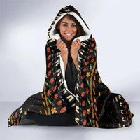 Thanksgiving Christmas Design Hooded Blanket Xmas Holiday Patterns - Wonder Print Shop