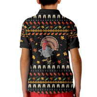 Thanksgiving Christmas Design Kid Polo Shirt Xmas Holiday Patterns - Wonder Print Shop