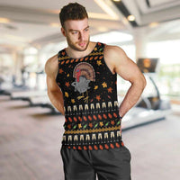 Thanksgiving Christmas Design Men Tank Top Xmas Holiday Patterns - Wonder Print Shop
