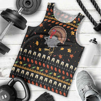 Thanksgiving Christmas Design Men Tank Top Xmas Holiday Patterns - Wonder Print Shop