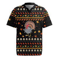 Thanksgiving Christmas Design Rugby Jersey Xmas Holiday Patterns - Wonder Print Shop
