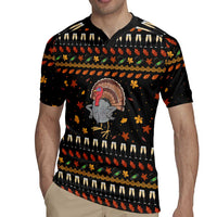Thanksgiving Christmas Design Rugby Jersey Xmas Holiday Patterns - Wonder Print Shop