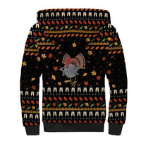 Thanksgiving Christmas Design Sherpa Hoodie Xmas Holiday Patterns - undefined