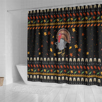 Thanksgiving Christmas Design Shower Curtain Xmas Holiday Patterns - Wonder Print Shop
