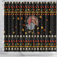 Thanksgiving Christmas Design Shower Curtain Xmas Holiday Patterns - Wonder Print Shop