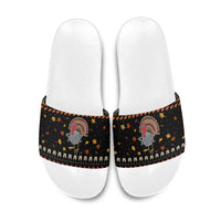 Thanksgiving Christmas Design Slide Sandals Xmas Holiday Patterns - Wonder Print Shop