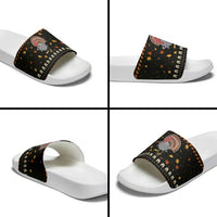 Thanksgiving Christmas Design Slide Sandals Xmas Holiday Patterns - Wonder Print Shop