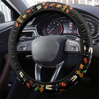 Thanksgiving Christmas Design Steering Wheel Cover Xmas Holiday Patterns - Wonder Print Shop