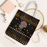Thanksgiving Christmas Design Tote Bag Xmas Holiday Patterns - Wonder Print Shop