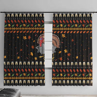 Thanksgiving Christmas Design Window Curtain Xmas Holiday Patterns - Wonder Print Shop