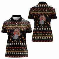 Thanksgiving Christmas Design Women Polo Shirt Xmas Holiday Patterns - Wonder Print Shop