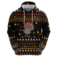 Thanksgiving Christmas Design Zip Hoodie Xmas Holiday Patterns - Wonder Print Shop