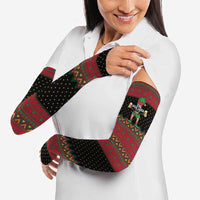 The Beer Lover Elf Christmas Arm Sleeves Xmas Holiday Patterns - Wonder Print Shop