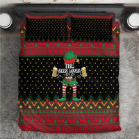 The Beer Lover Elf Christmas Bedding Set Xmas Holiday Patterns - Wonder Print Shop