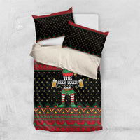 The Beer Lover Elf Christmas Bedding Set Xmas Holiday Patterns - Wonder Print Shop