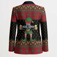 The Beer Lover Elf Christmas Blazer Xmas Holiday Patterns - Wonder Print Shop