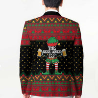 The Beer Lover Elf Christmas Blazer Xmas Holiday Patterns - Wonder Print Shop