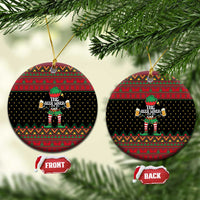 The Beer Lover Elf Christmas Ceramic Ornament Xmas Holiday Patterns - Wonder Print Shop