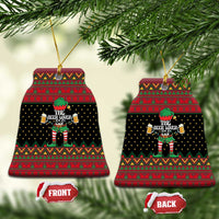 The Beer Lover Elf Christmas Ceramic Ornament Xmas Holiday Patterns - Wonder Print Shop